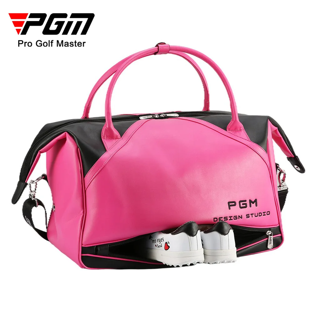 PGM Ladies Golf Bag Outing Training Microfiber Leather Luggage Bag Shoes Storage Bag Korean Version Handbag Casual Commuter Bag