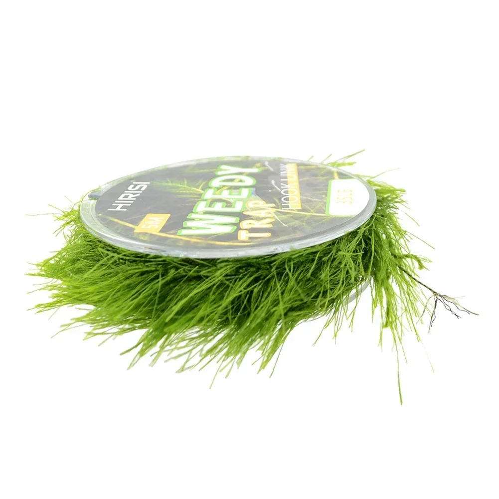 5m Realistic Weed Carp Fishing Line Method Feeder Hair Rigs Carp Fishing Accessories Braid Soft Hooklink For Carp Coarse Tackle