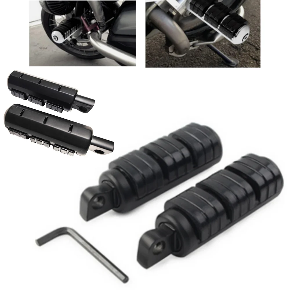 Male Mount Rubber Footpegs Motorcycle Foot Rest Floorboards For Harley Iron XL883 XL1200 Street 750 Dyna FLD Softail Touring
