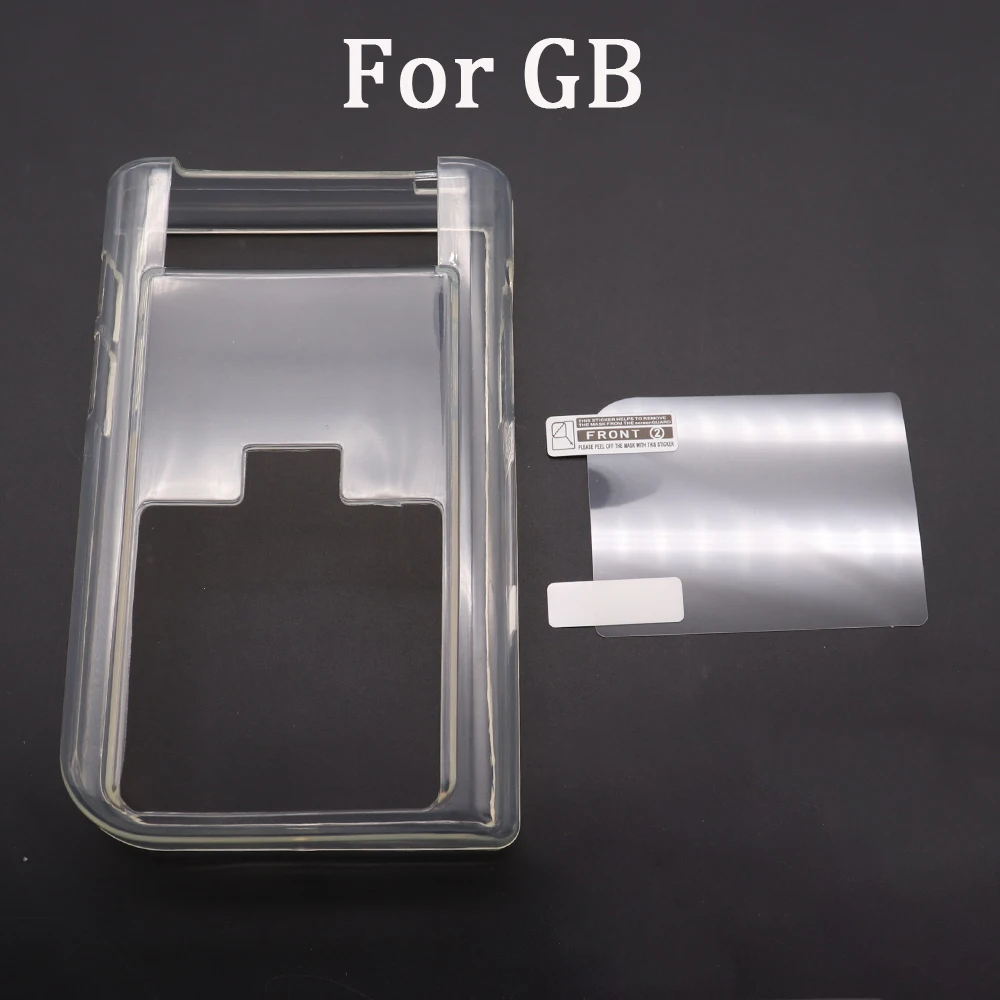1PC TPU Clear Protective Case Cover Shell For GBC For GB/GBA For GBP GBA SP Transparent TPU Cover Relpacement Game Console
