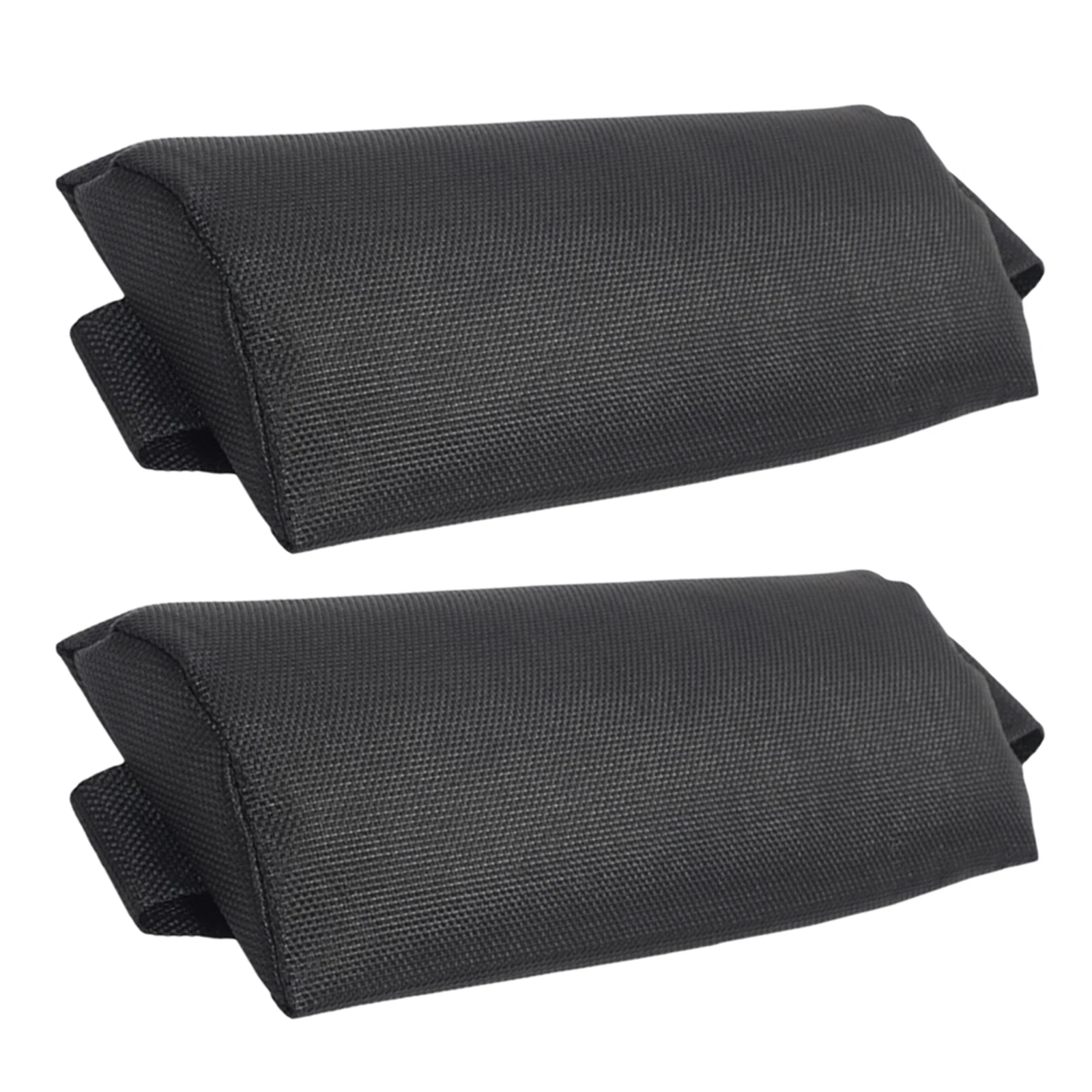 

2Pcs Deck Chair Headrest Ergonomic Comfortable Neck Support Cushion for Foldable Lounge Chairs Black Leisure Chair Headrests
