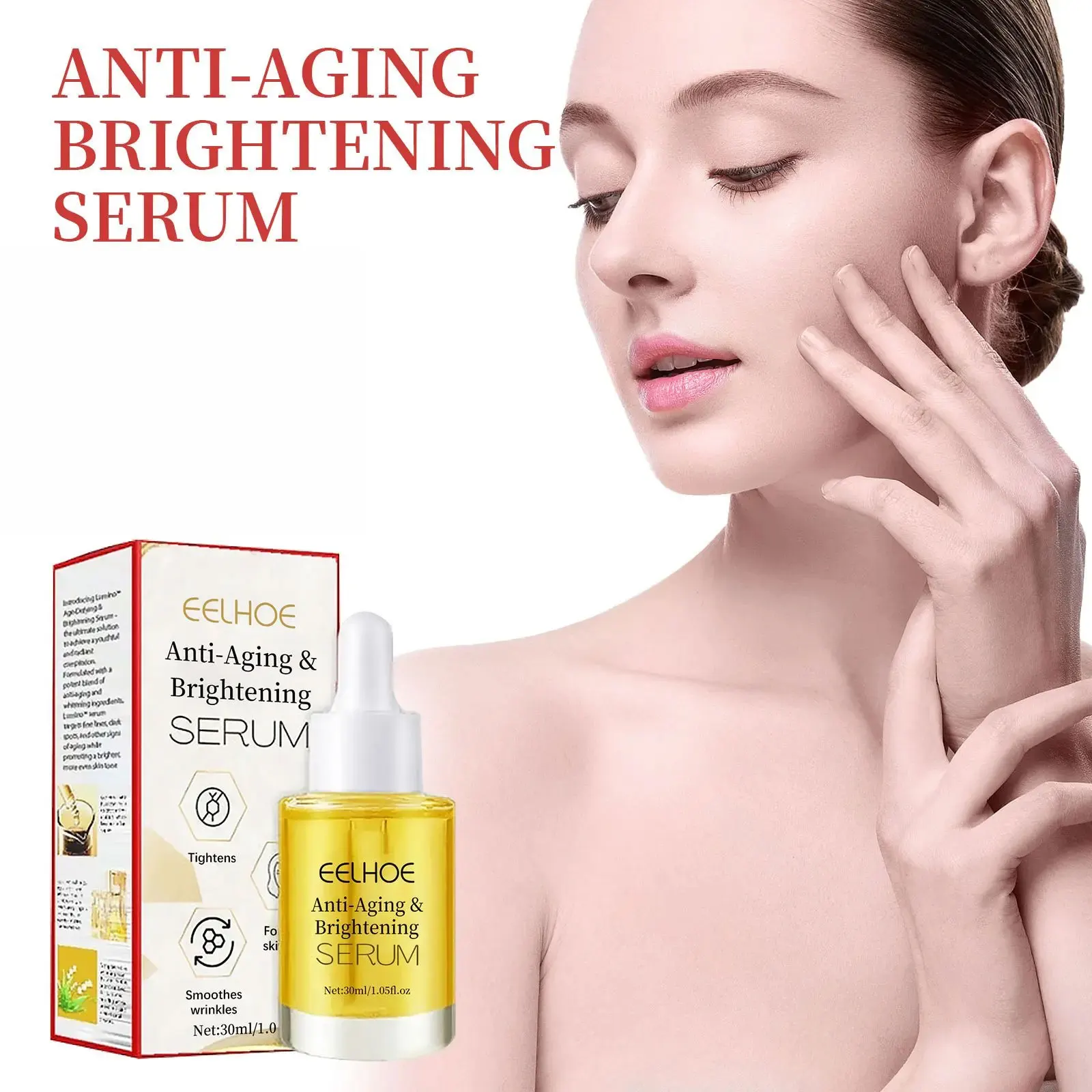 Vitamin C Facial Serum Effective Glowing Skin Pore Shrinking Dark Spots Tightening Smooth Firming Brighten Essence Skin Care 43g