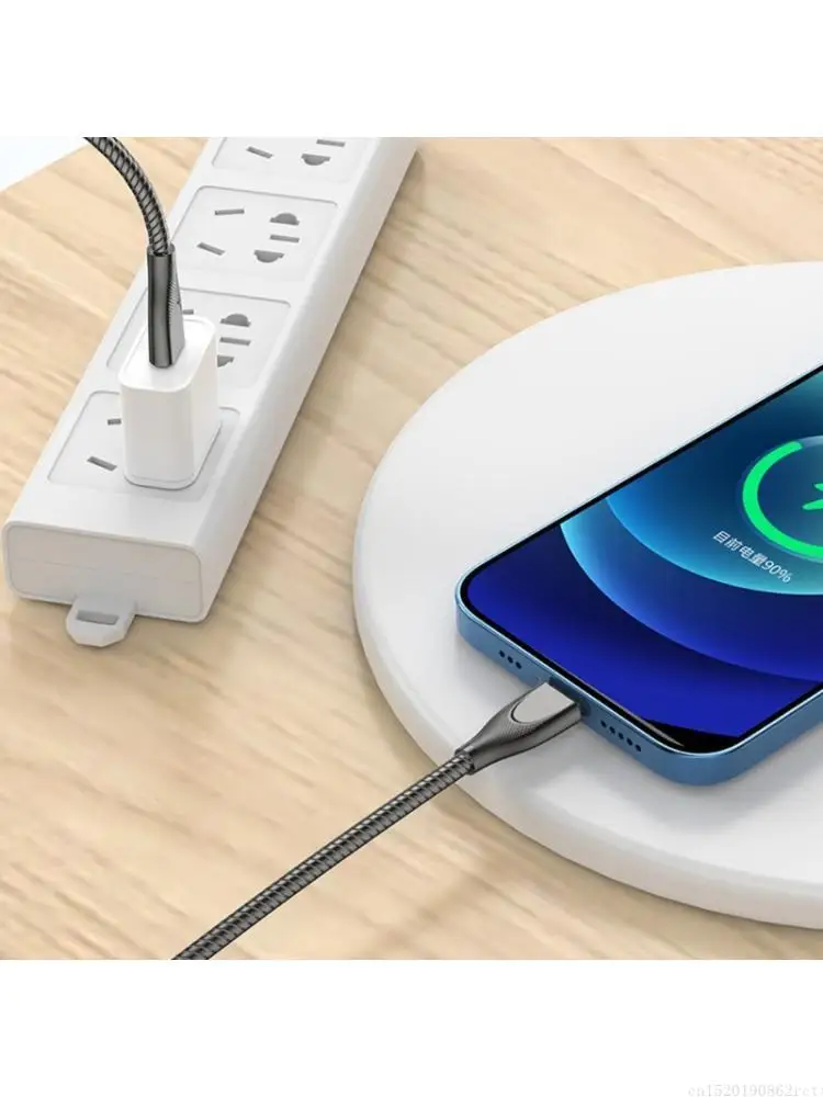 D5BB Heavy Duty Metal Braided 65W USB To Type C Fast Charging Cable 480mbps Data Transfer Power Delivery Connector For Phone