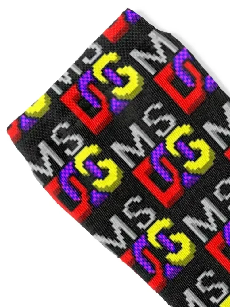 MS-DOS Icon Retro Pixel Computer Symbol Essential . Socks warm winter christmas gifts Children's Socks Men Women's