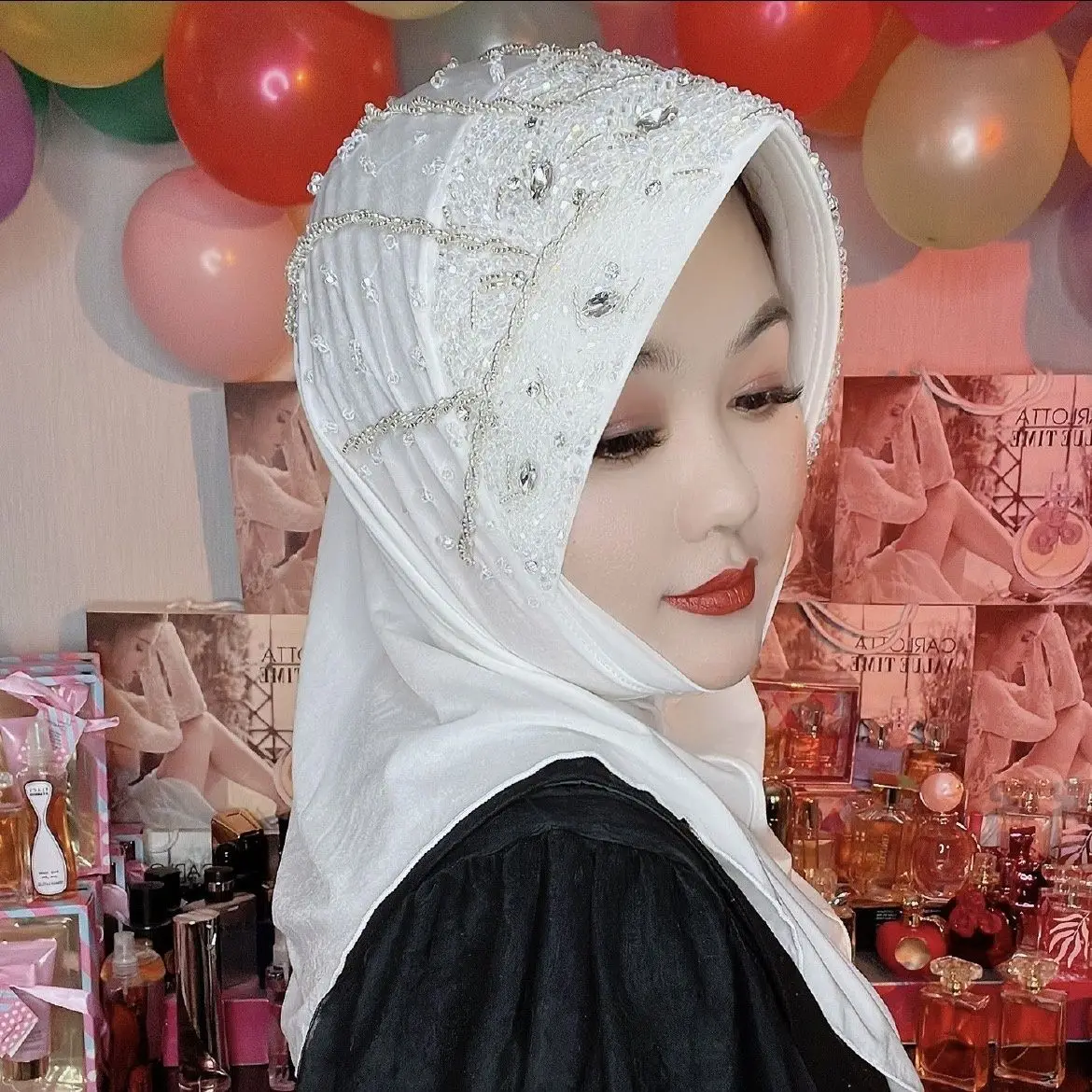 Abaya Hijab Muslim Scarf For Women Clothing Turban Freeshipping Headscarf Malaysia Cap Hat Kufi Islam Luxury Tassel Flower