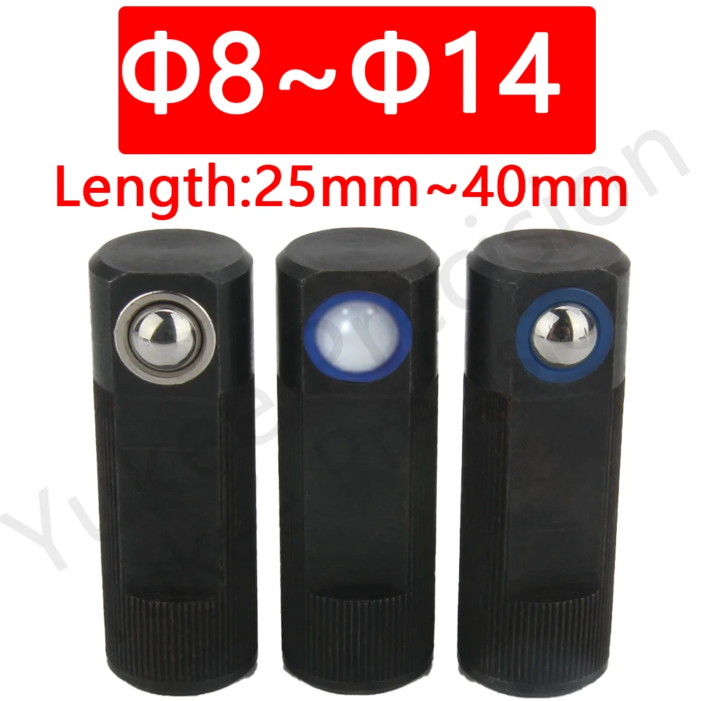 

YK528 POM/Carbon Steel Lateral Positioning Column Ball Plunger Thrust Column Pin Straight Limit Steel Ball Pin Ball Bearing