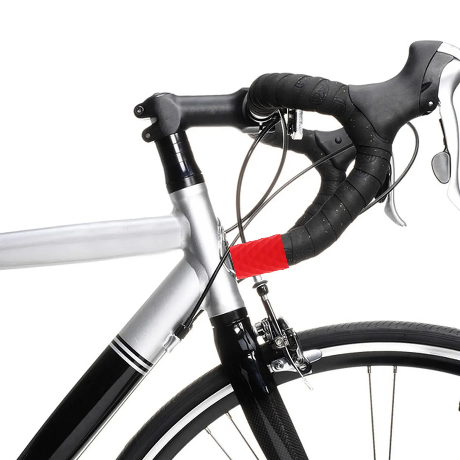 

Силиконовые ручки для руля с противоскользящим покрытием, амортизирующие, красные, стильные, для велосипедов, запчасти для велосипедов