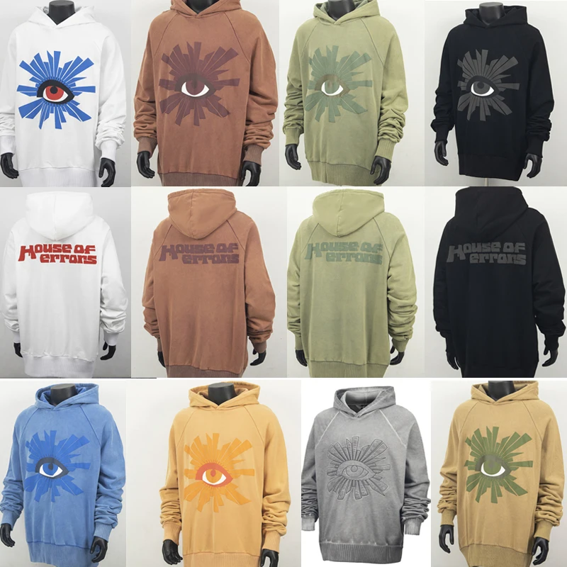 

Europe America House of Error Hoodie Men Women Couple Daily Casual Classic Eye Letter Print HOUSE OF ERROR Hoody Sweatshirt