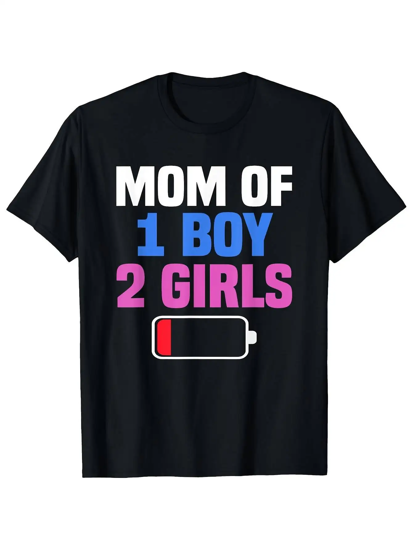 One-Sided Printed Crew Neck Short-Sleeved T-Shirt, Unisex and Children's 
