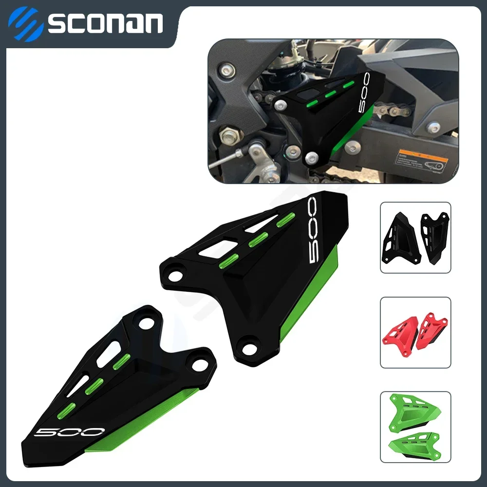 

Аксессуары для мотоциклов Kawasaki Z400 Z500 Z 400 500 z500 z 400, защита для ног, защита пятки, задняя алюминиевая пластина