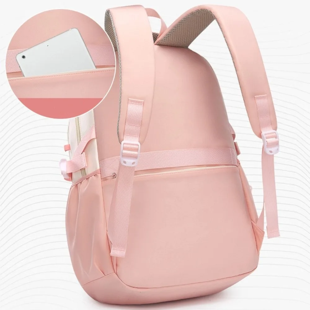 Large Capacity School Bag Lightweight Stress Relief Student Backpack Waterproof Shoulder Backpack Junior And High School Girls