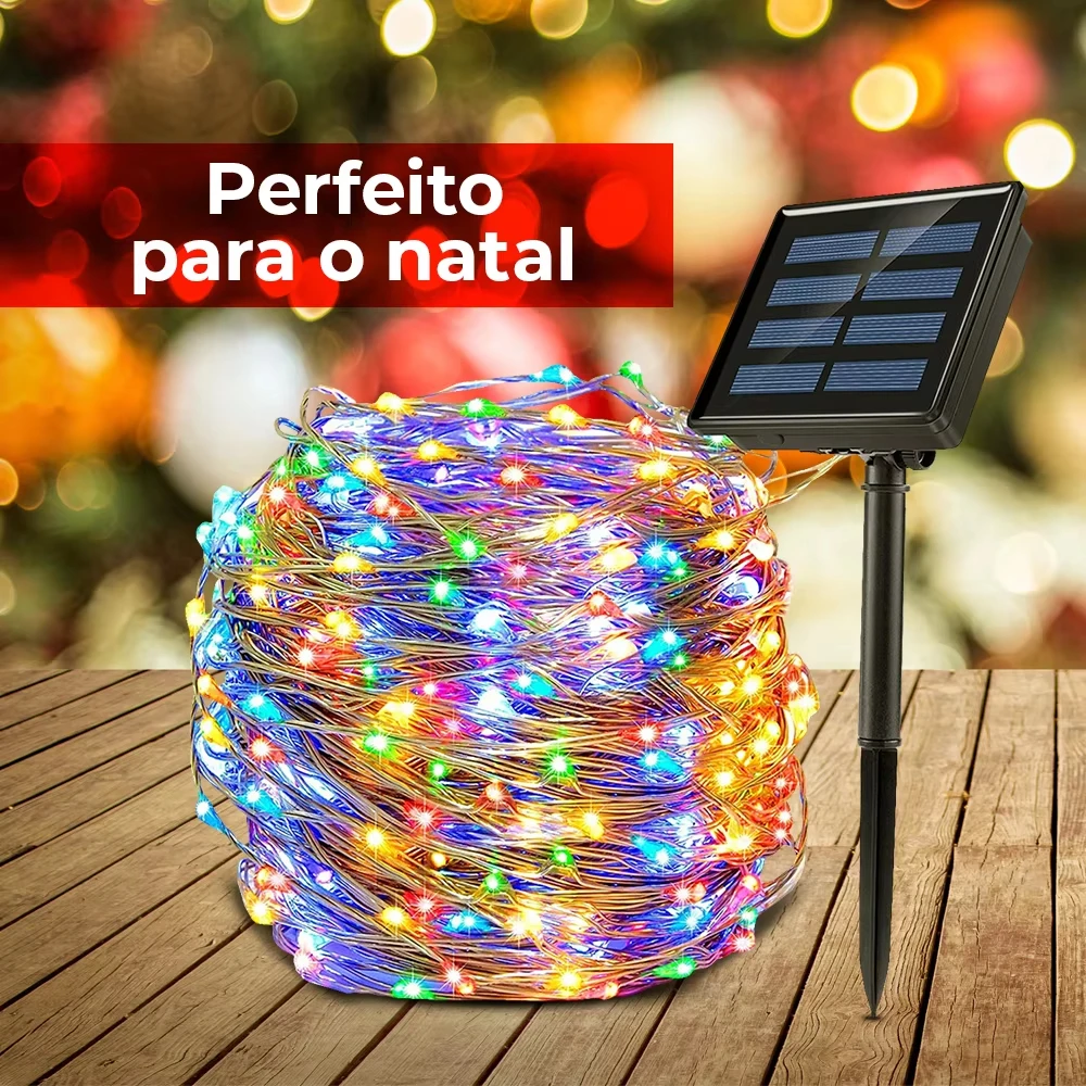 22M Solar String Fairy Lights Christmas Lights Outdoor Waterproof Garland Solar Power Lamp Christmas For Garden Decoration