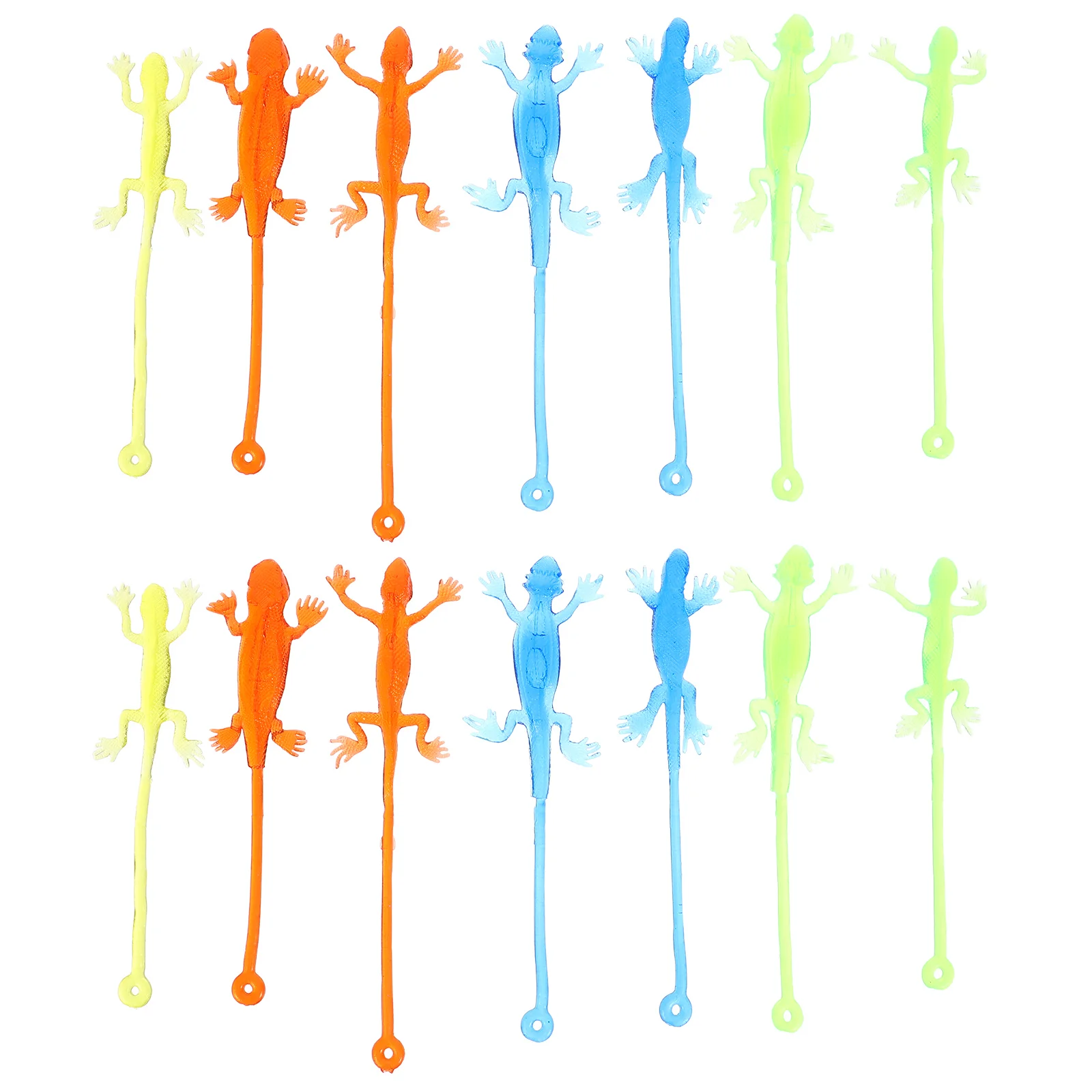 20 Pcs Lizard Soft Gummy Ball Interactive Sticky Stretchy Creative Kids Funny Relief Mini Stress