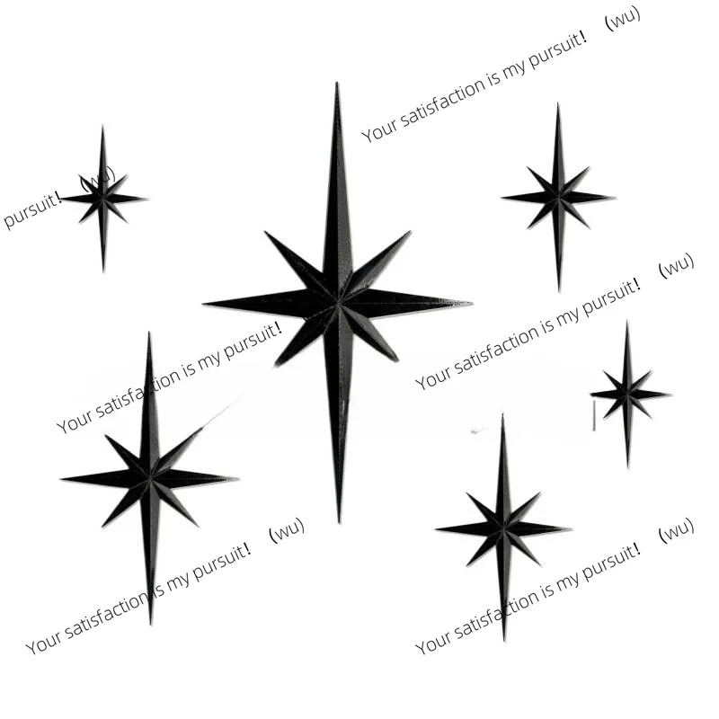 Plastic Starburst Decor Christmas Charm Big Octagon Wall Decor