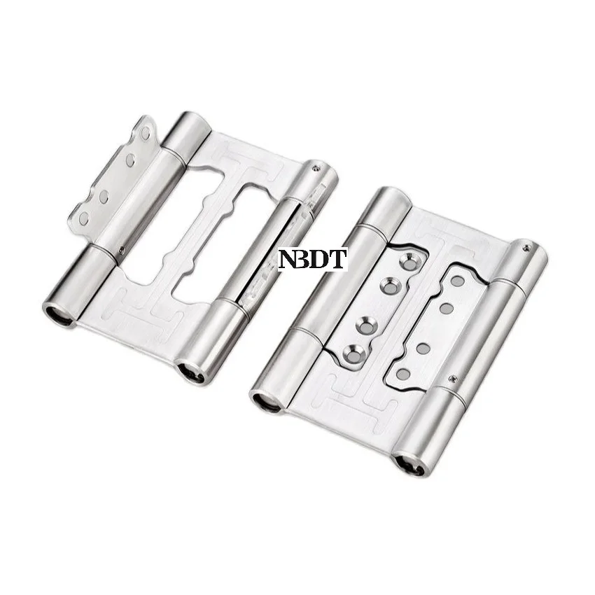 

2Pcs Stainless Steel 5" Double Action Spring Door Hinge With Tension Adjustment Non-Mortise