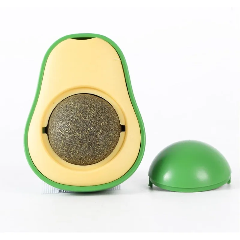 Avocado Shaped Cat Toy Catnip Interactive Ball Mascot Pet Accessories Companion Biomimetic Fun Healthy Intestines