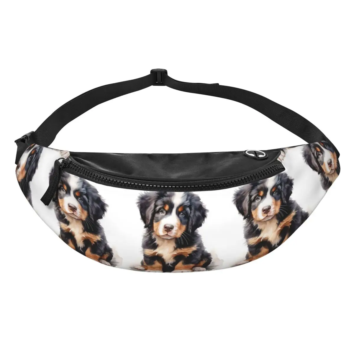 

Bernese Mountain Dog Animal Fanny Pack Men Women Crossbody Adjustable Waist Bag Travel Running Phone Pouch