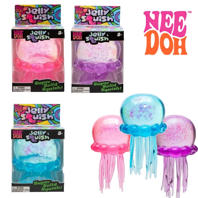 Hot Selling Schylling NeeDoh Jellyfish Squishy Toy Soft Squeeze Stress Anxiety Relief Stress Sensory Gift Decorative Ornaments