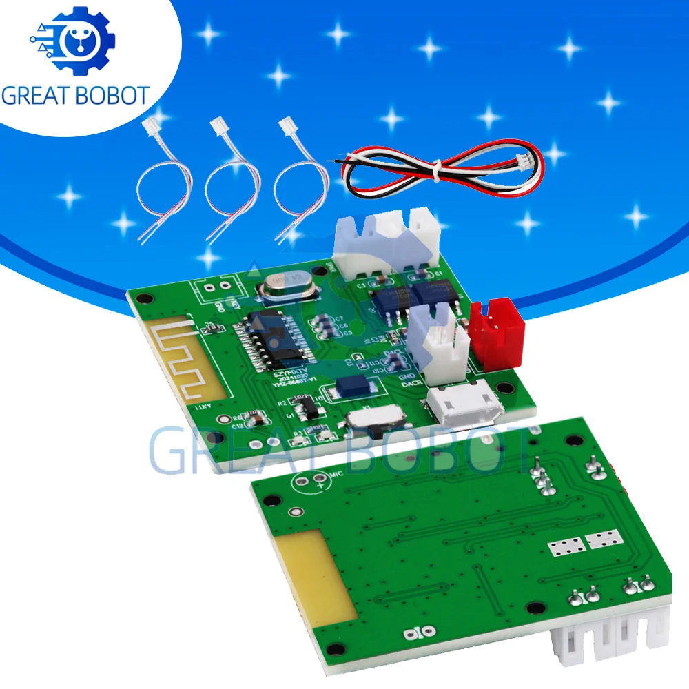 TWS Bluetooth 5.3 Power Verstärker Bord 5W + 5W 3,7V 5V Miciro USB Echte Wireless Stereo Modul für Auto Hause Lautsprecher Subwoofer DIY