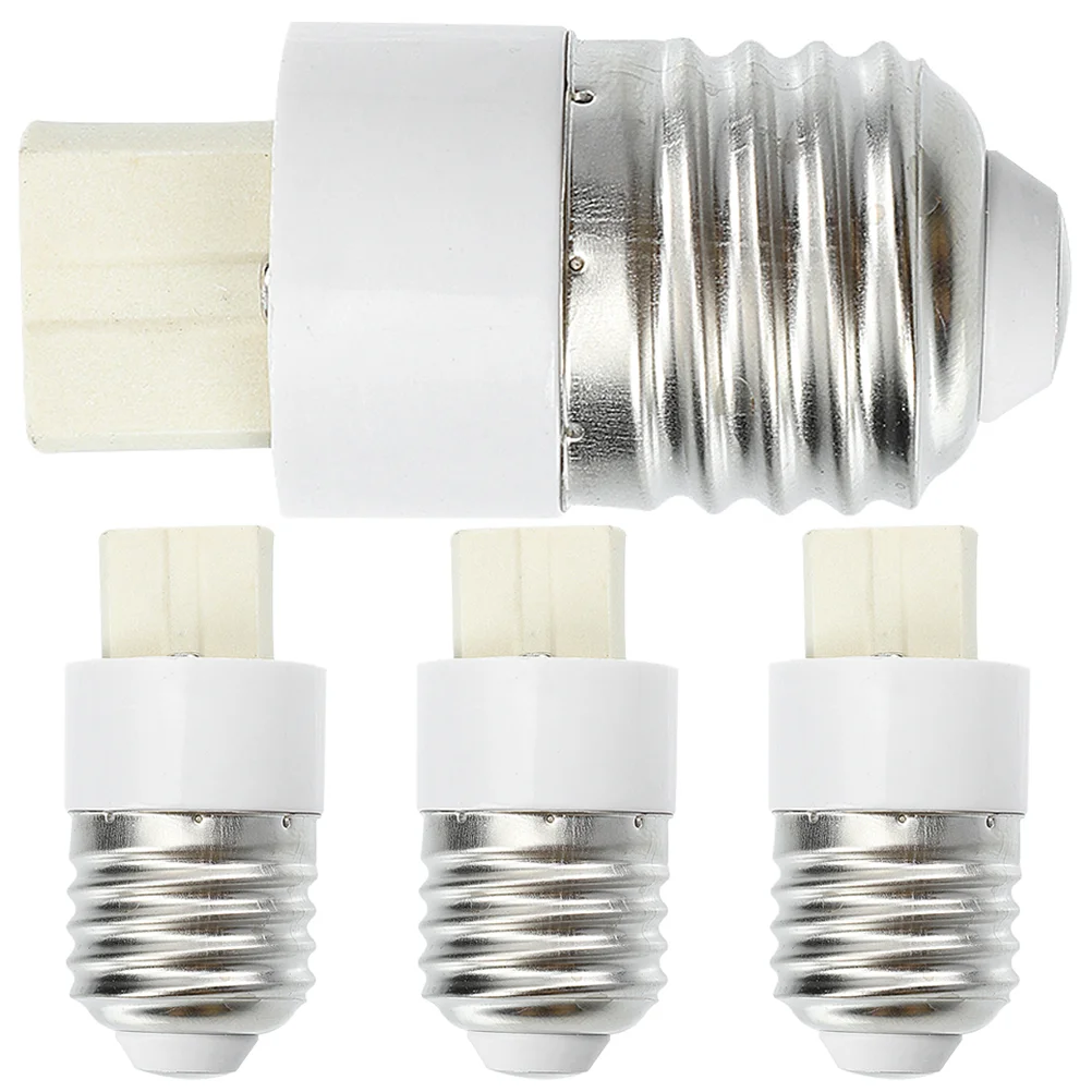 

4 Pcs Miniature E27 to G9 Conversion Screw Lamp Base Bulb Head (4pcs) Parts Socket Light Converter LED