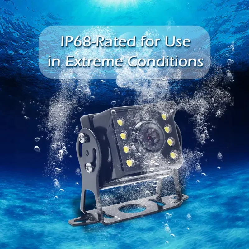 GreenYi AHD Gravação DVR Monitor de carro de 7 polegadas com câmera de visão traseira de veículo 1920 * 1080P para caminhão ônibus suporte cartão SD