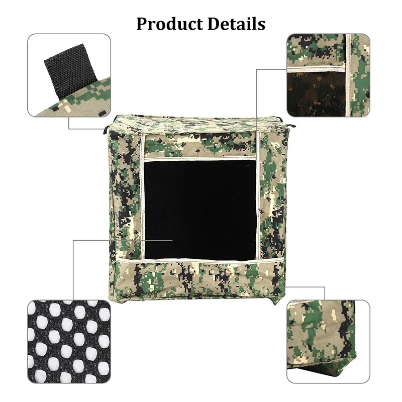 Portable Folding Camouflage Hunting Recycle Ammo Slingsshots Shoot Target Box Outdoor Bullseye Airsoft Shooting Target Case