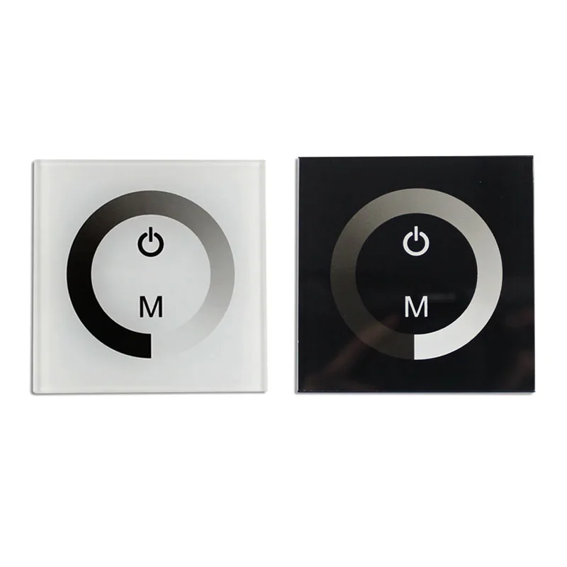 86-Type Wall Switch Smart Touch Dimmer Panel, Single Color/Monochrome LED Strip Dimming Controller, Brightness Adjustment Module