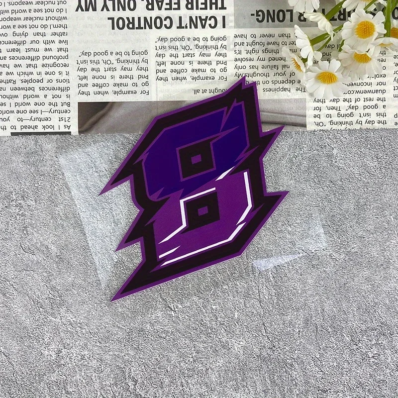 1PC Lightning Number Design Car Motorcycle Sticker, Trendy Decal for Auto Moto Body, Eye - Catching Vehicle Numerical Sticker