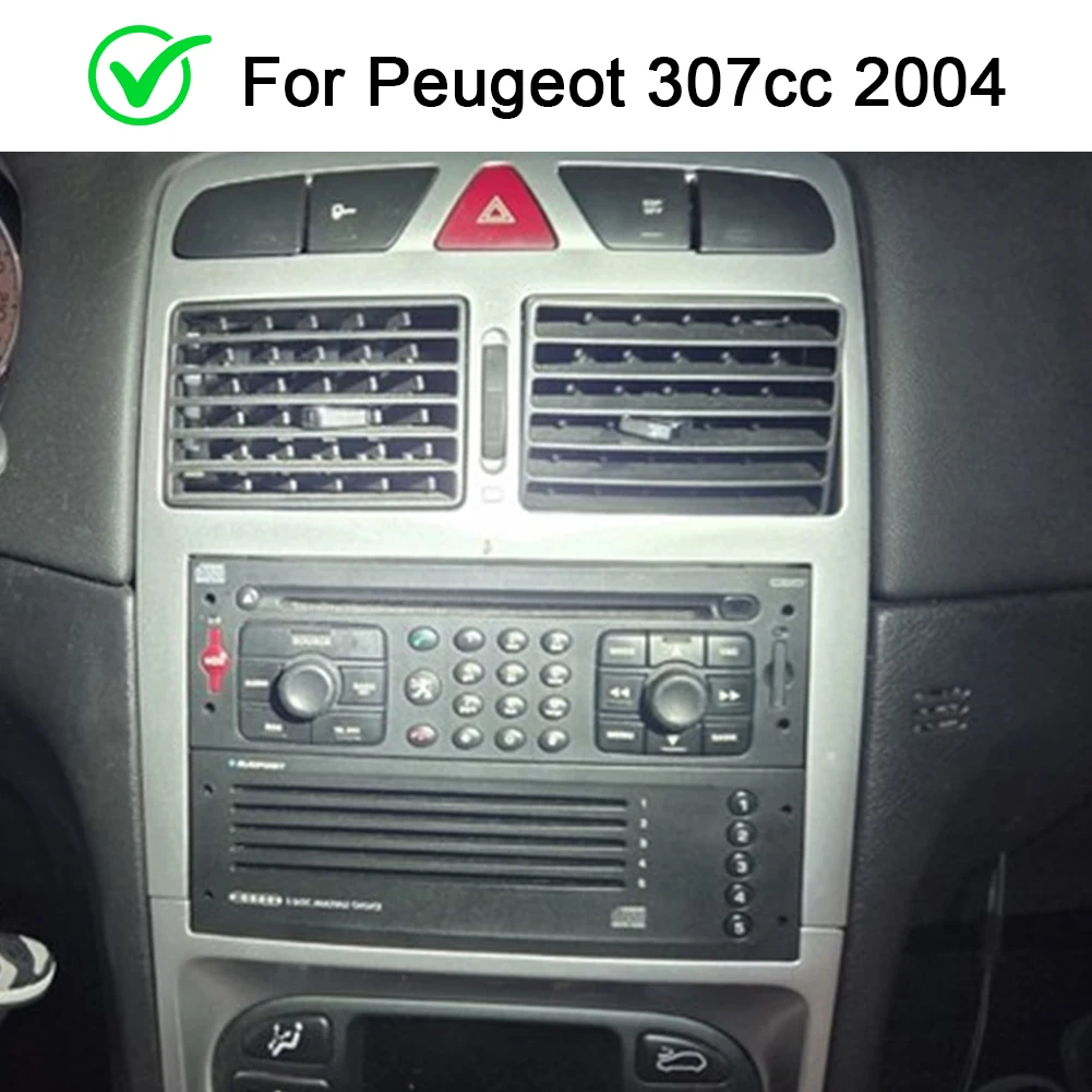 Autoradio Android 15 da 9 pollici 4+64G con navigatore GPS per Peugeot 307 2002-2013, integrata con Carplay, Android Auto, FM, RDS, DSP, Bluetooth, Wifi, SWC, Mirror Link e telecamera di retromarcia