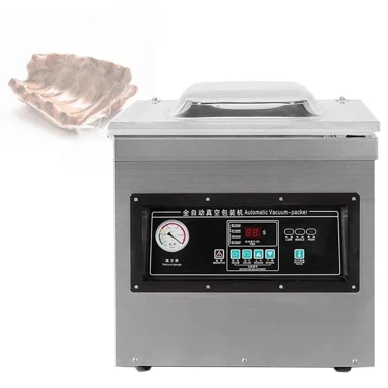 Food Vacuum Packing Machine Commercial Chamber Vacuum Sealer  Kitchen Meat Bag Packaging Food Saver Sealing Machine