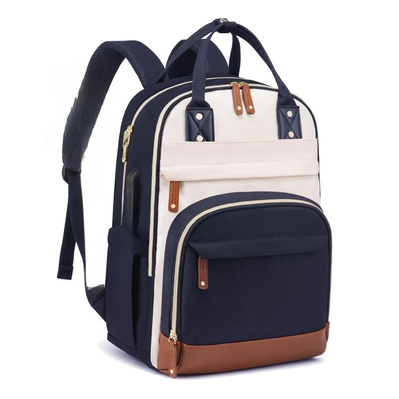 1pcs Women School Backpack Laptop Bag Large Capacity Travel Double Shoulder Bag Handbag Convertible