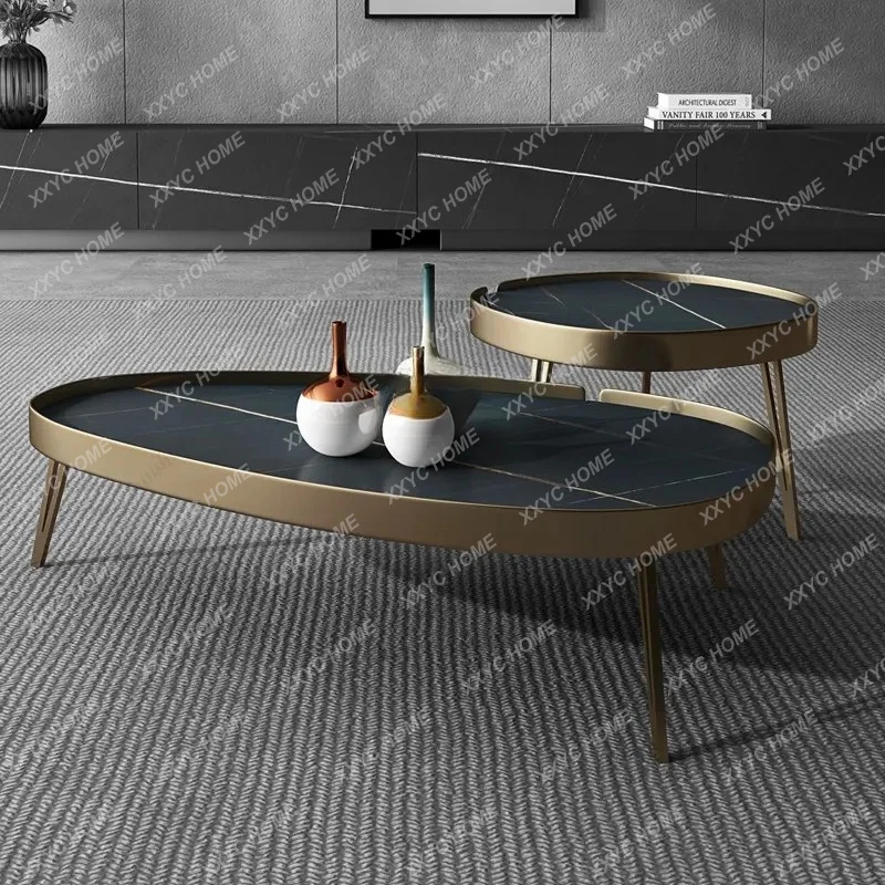 A Minimalist wind rock slab coffee table generation small apartment household living room small tea table office tea table