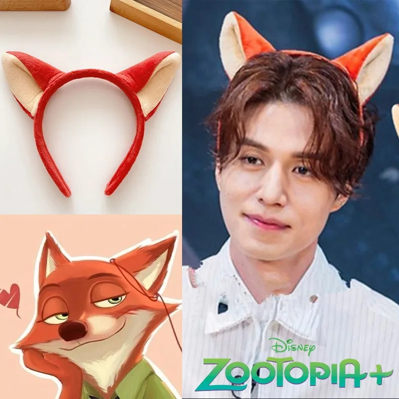 

Обруч для волос Disney Zootopia Nick, забавные мужские аксессуары для волос, милая повязка для волос в стиле аниме, головные уборы для мальчиков, вечерние обручи для косплея, детские подарки