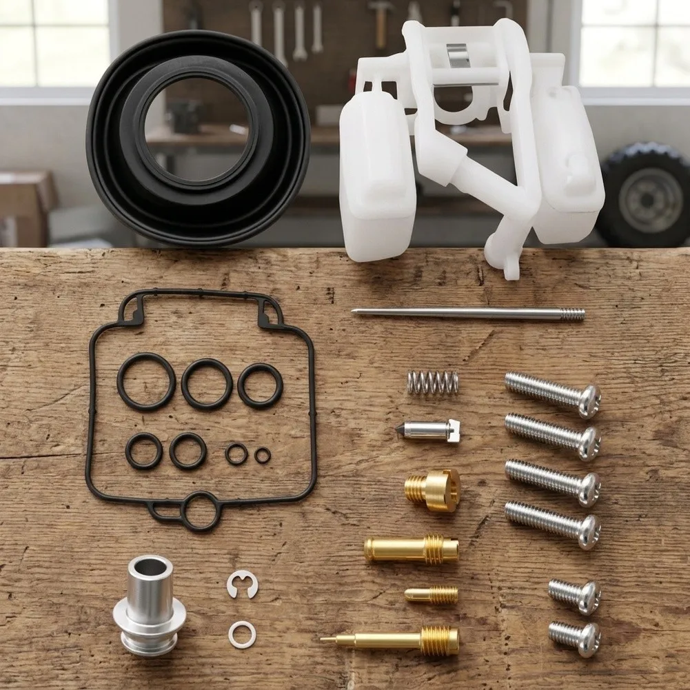 For Off-road Riding Carburetor Rebuild for Kit Restores Idle Stability Fixes Power Loss Carburetor Rebuild Kit As Picture Show