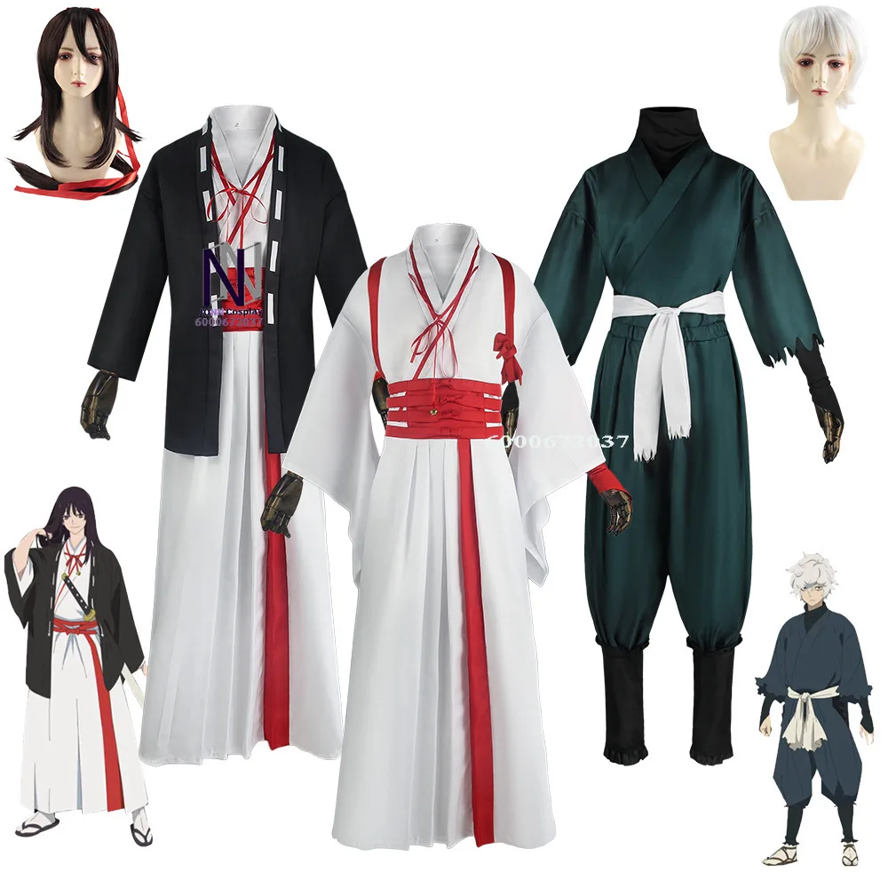 

Hells Paradise Jigokuraku Cosplay - Gabimaru & Sagiri Yamada Asaemon Wig Costume Uniform Full Set for Halloween Carnival