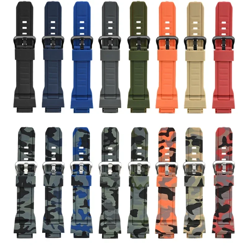 TPU Watch Strap Band for CASIO GW-9400 GW-9300 G-9300 Rangeman Watchbands Waterproof Bracelet Men Sport Wirstband Camouflage