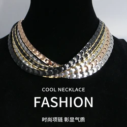 Titanium Steel Health Necklace Tourmaline Germanium Anion Anti-radiation Anti-fatigue Fat Burning Anti-allergy Collar Necklace