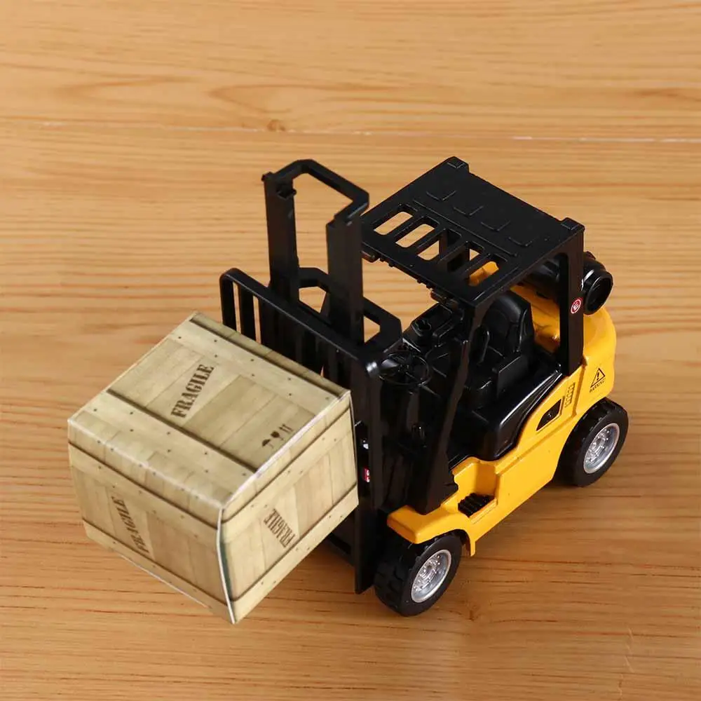 Car Play Toy Vehicle Set Toy Vehicles Vehicle Construction Die-Cast Model Forklift Friction Toy Pallet Interactive Toy