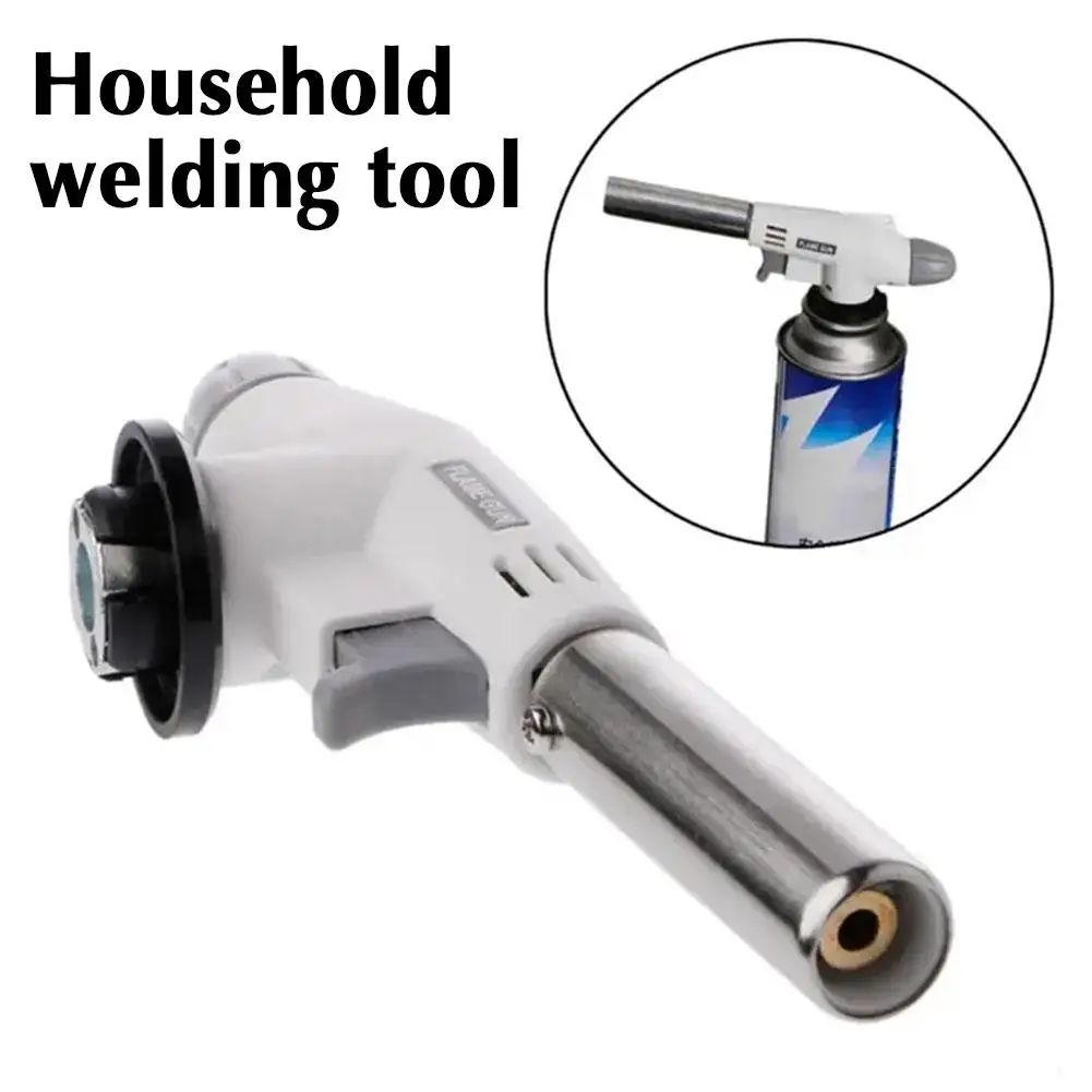 Metal Flame Gun Welding Gas Torch Flame Gun Outdoor Spray Blow Inverted Butane Torch Burner BBQ Heating Equipment Tools