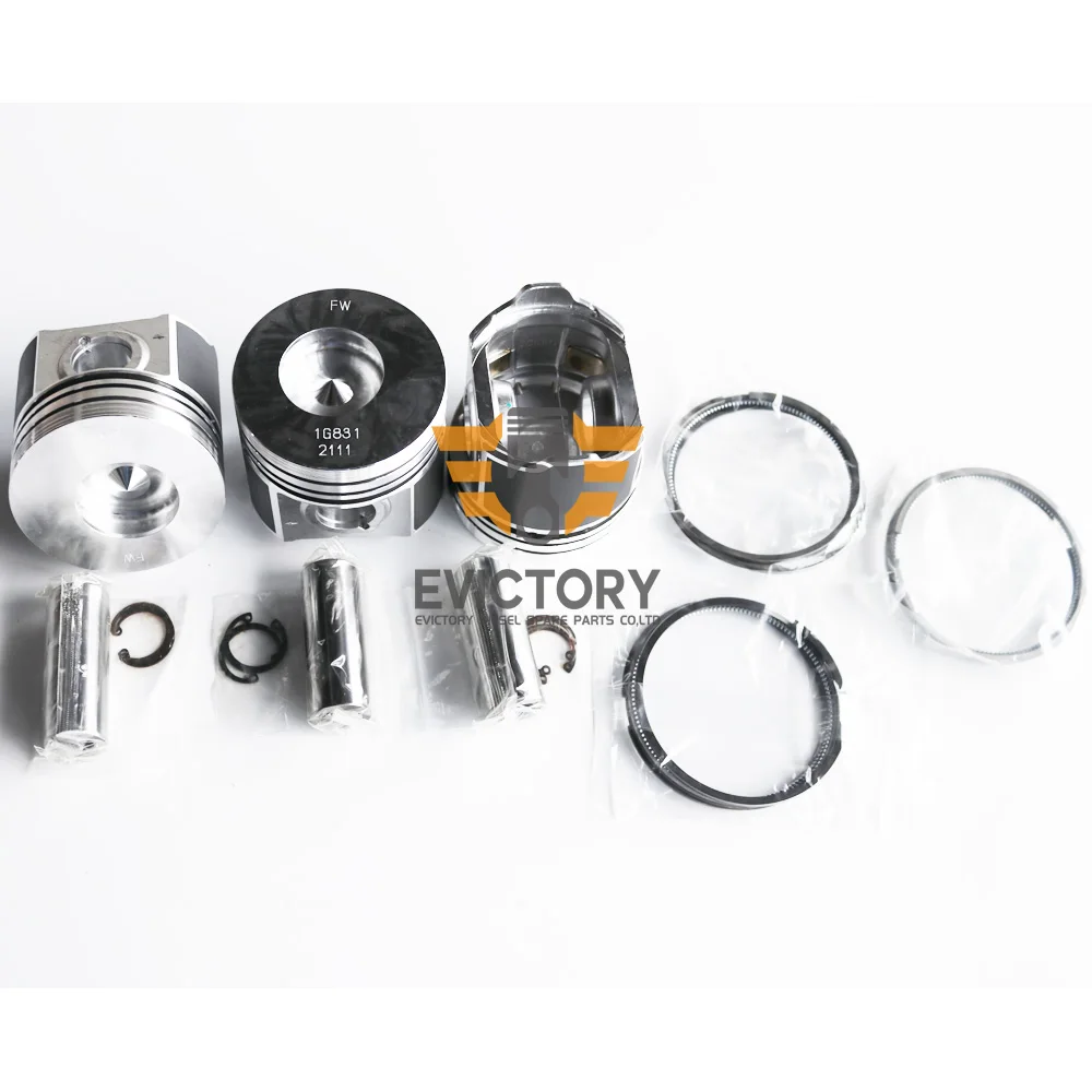 for KUBOTA D1803 crankshaft Rebuild Overhaul kit Piston Ring + Piston + crankshaft Connecting Rod Bearing Set