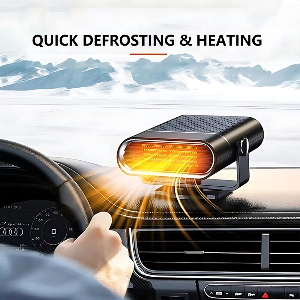 

Car Heater Fan 150W 12V/24V Car Heater Electric Cooling Heating Auto Windshield Defroster Defogging Demister Car Anti-Fog Heater