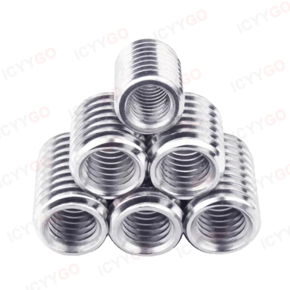 10PCS 304 Internal Outside Thread Nut M4 M6 M8 M10 M12 M14 M16 Stainless Steel Adapter Screw Thread Insert Sleeve Conversion Nut