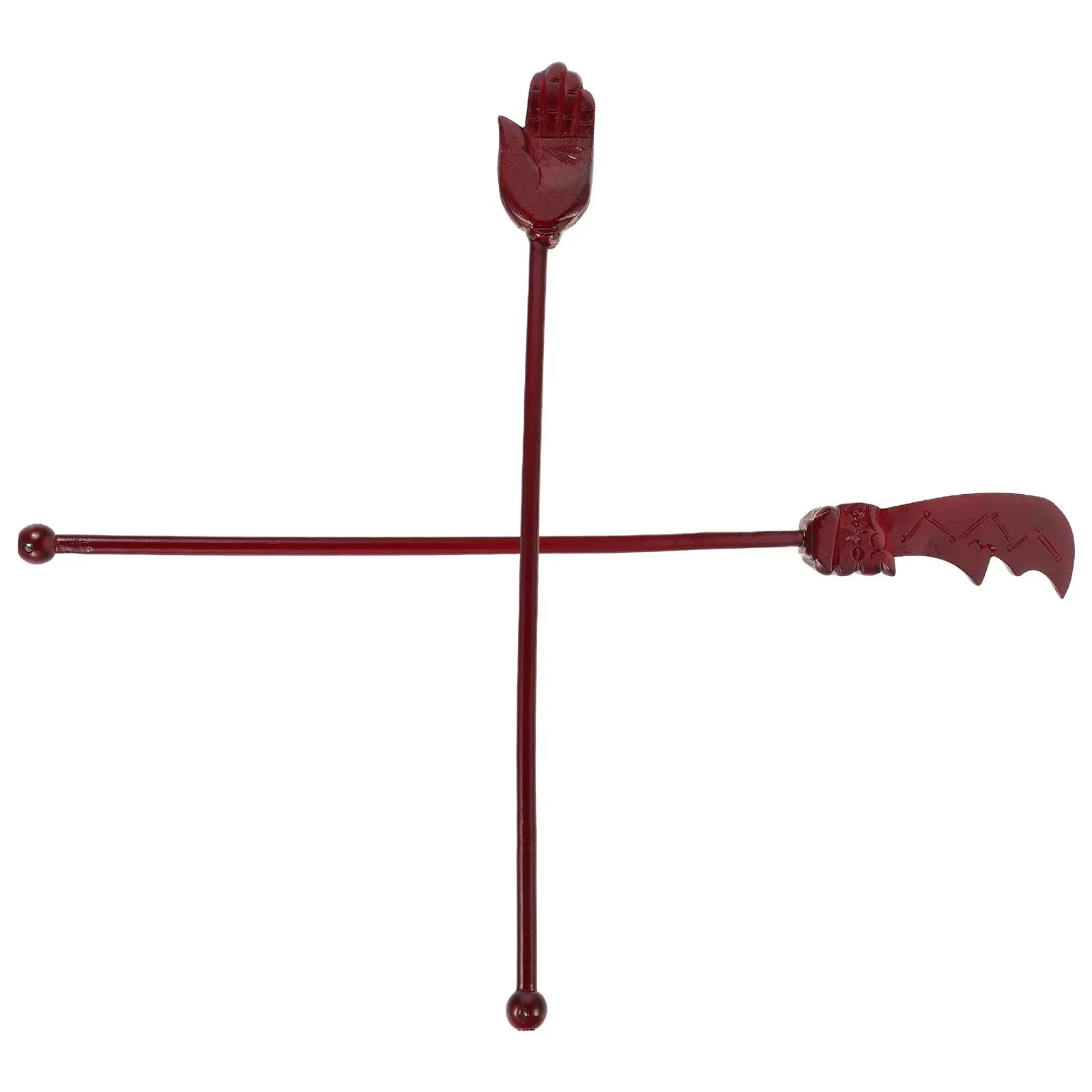 2Pcs Buddhist Supplies Vintage Wood Sticks Handmade Carved for Temples Altars Ebony Sandalwood Hair Forks Hair