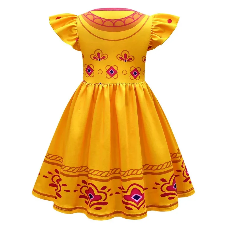 

2025 ♥ New Halloween Kids Girls Mira Royal Detective Cosplay Costume Summer Cartoon Fly Sleeve Princess Dress Birthday ☆★