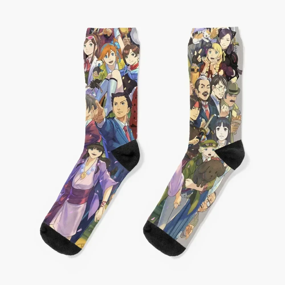 

Ace Attorney 20th Anniversary Socks valentine gift ideas Stockings man man funny gifts Socks Woman Men's