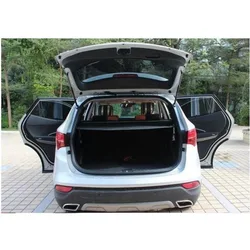 High quality FOR Hyundai Santa Fe Sport IX45 2013 2014 2015 2016 2017 2018 - 2022 Back trunk security shield cargo cover black