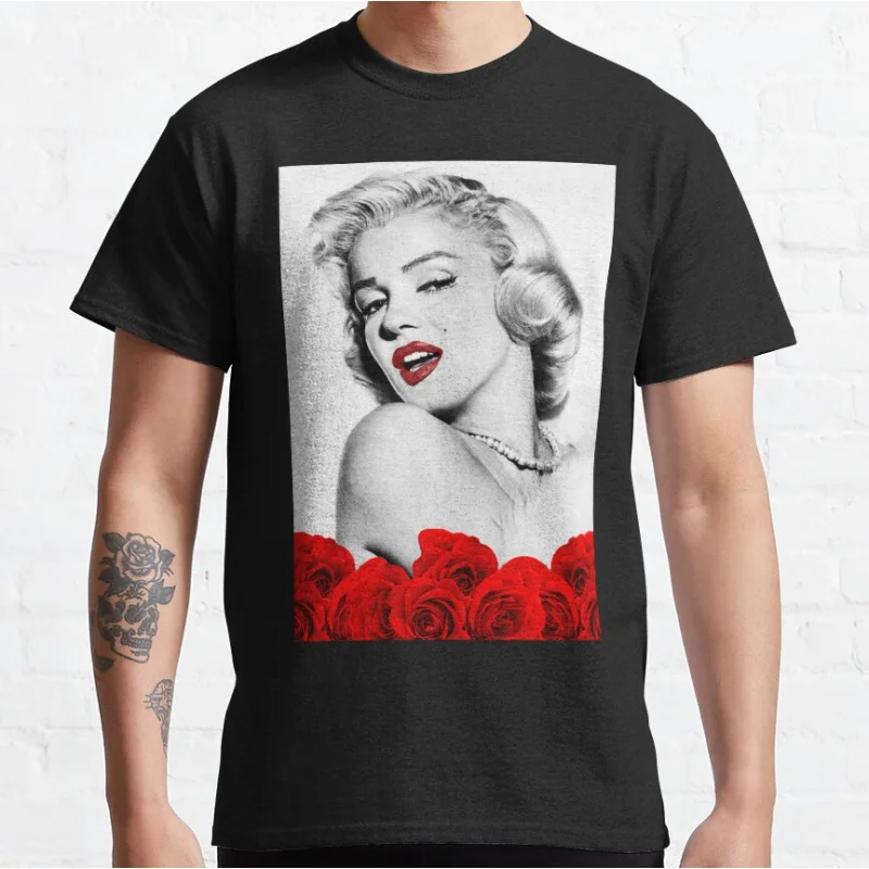 

Famous actress Marilyn Monroe Vintage moviestar Graphic T Shirts large size Adult tops S-6XL 100% cotton