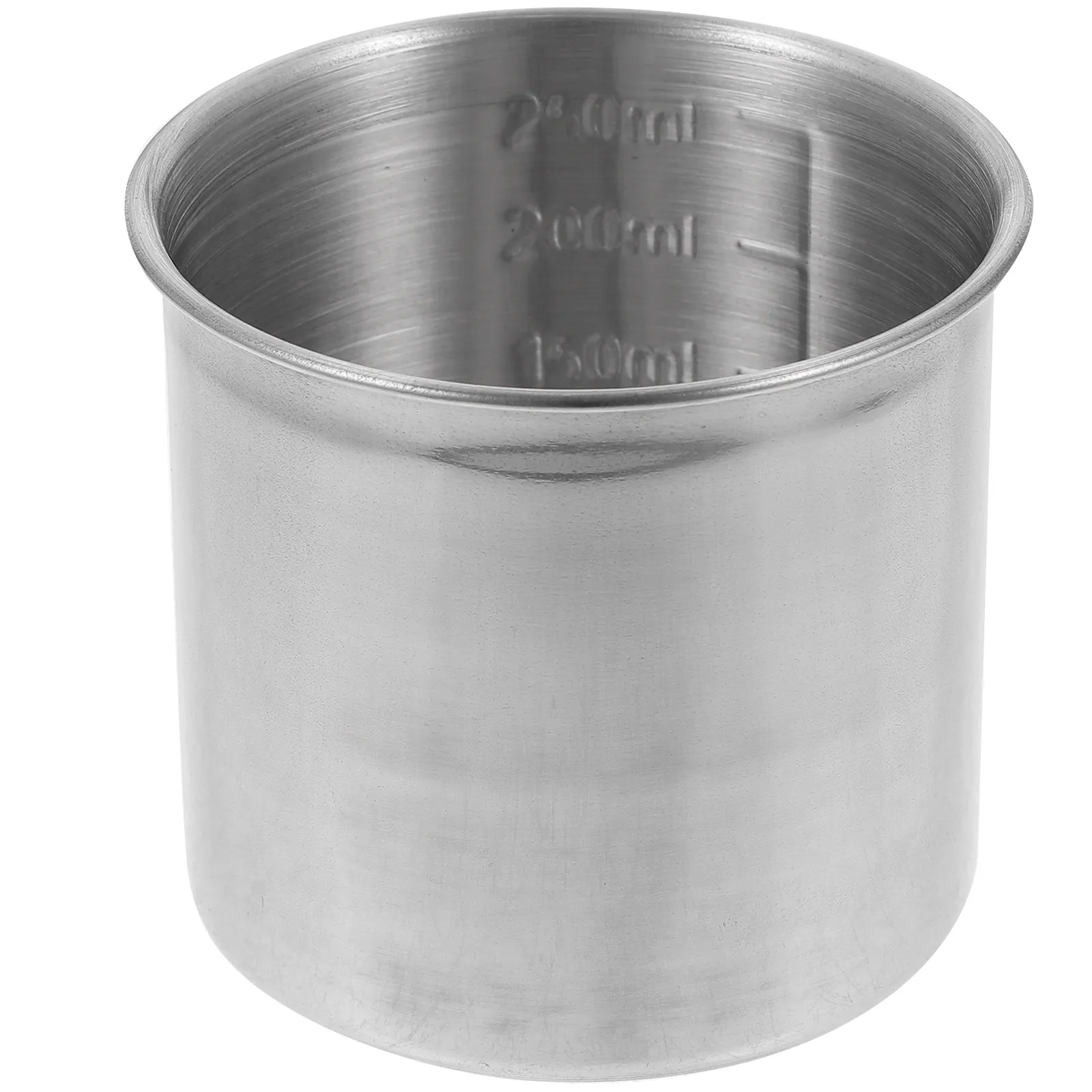 Stainless Steel Kitchen Measuring Cup Double Sided Scale for Accurate Cooking and Baking Silver 1 Piece