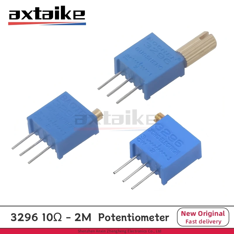10PCS 3296 10Ω - 2M Multiturn Potentiometer Adjustable Resistor 102 103 502 104 500R 1K 2K 5K 10K 20K 50K 100K 200K 500K 1M Ohm