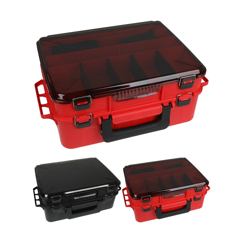 

Portable Double Layer Bait Box Fishing Gear Storage Solution for Lake River Ocean Boat Fishing Stream Made of Durable Plastic